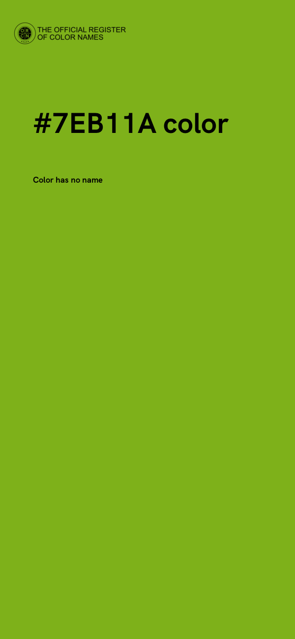 #7EB11A color image