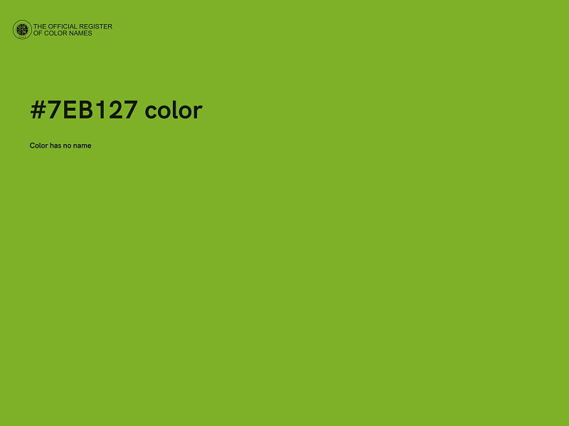 #7EB127 color image