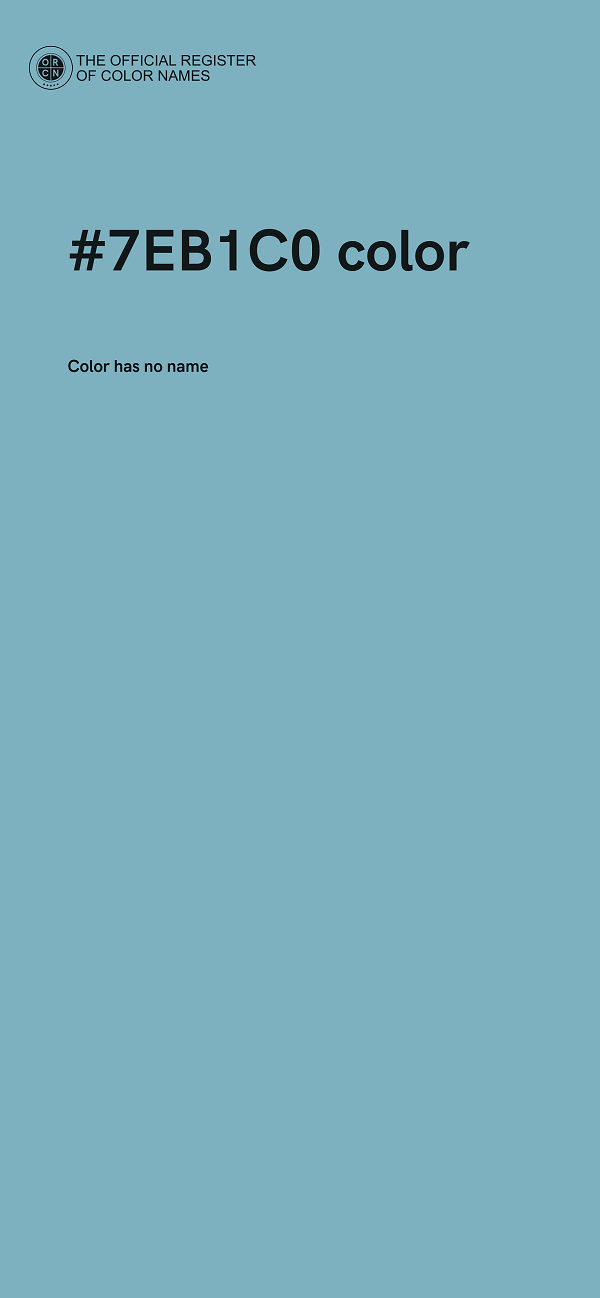 #7EB1C0 color image