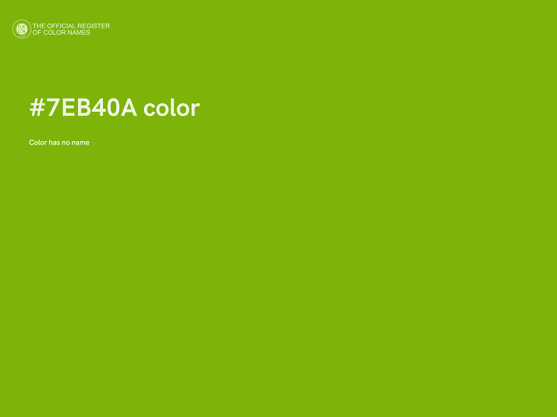 #7EB40A color image