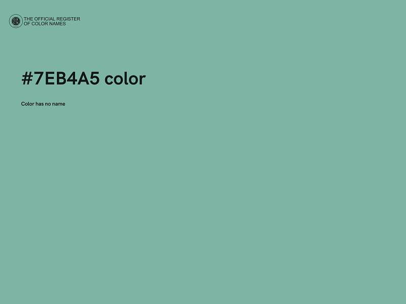 #7EB4A5 color image