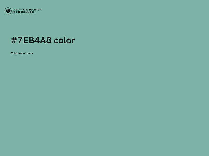 #7EB4A8 color image