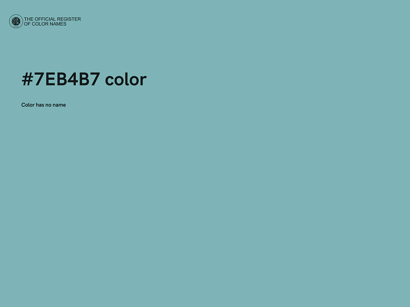 #7EB4B7 color image