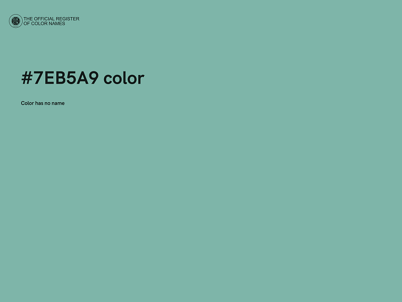 #7EB5A9 color image