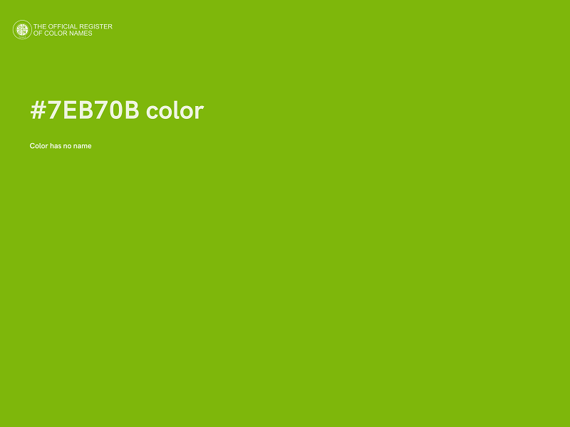 #7EB70B color image