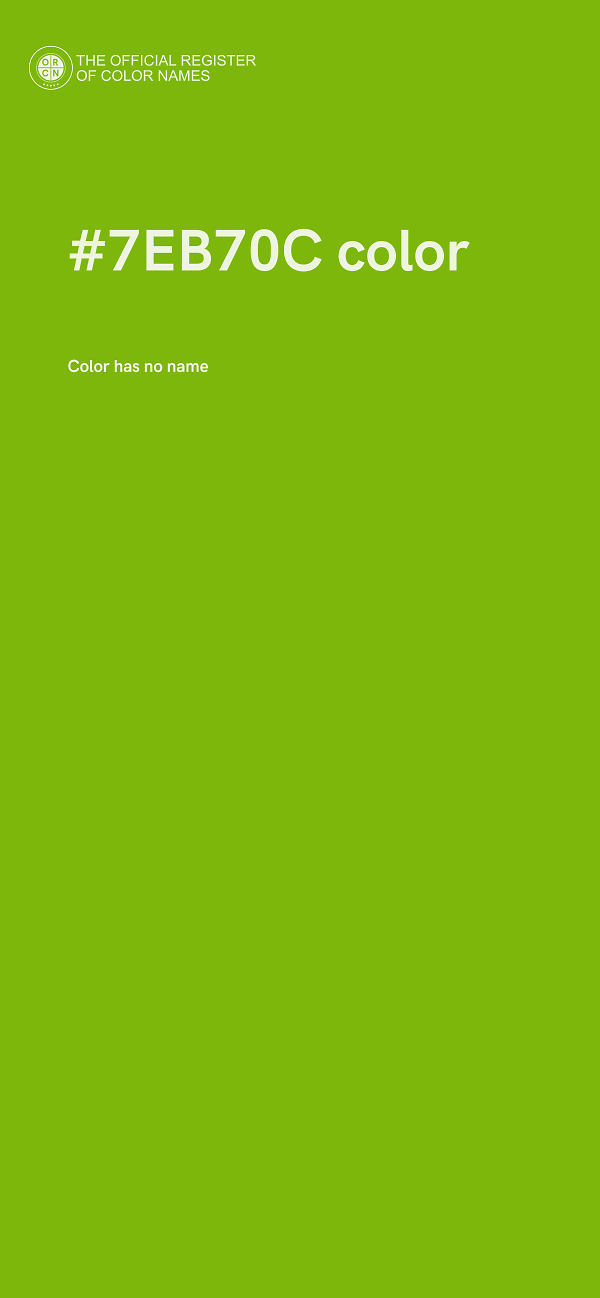 #7EB70C color image