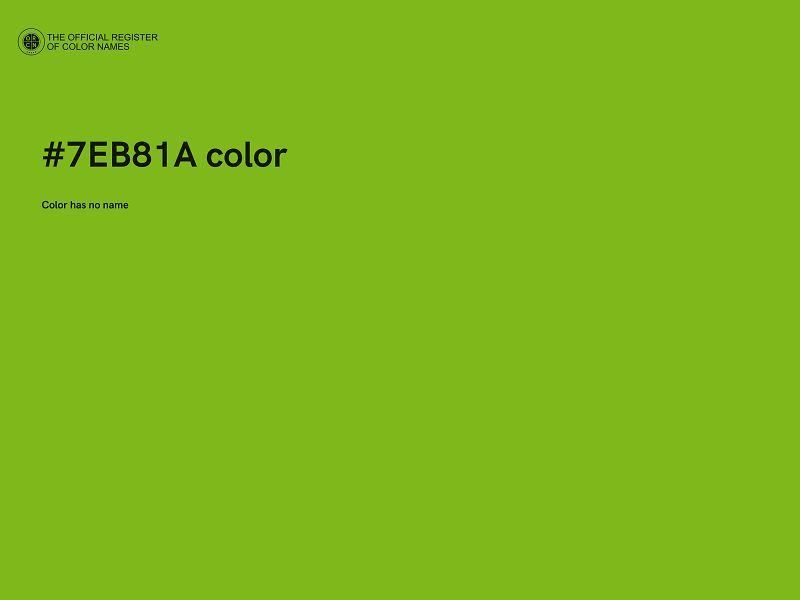 #7EB81A color image