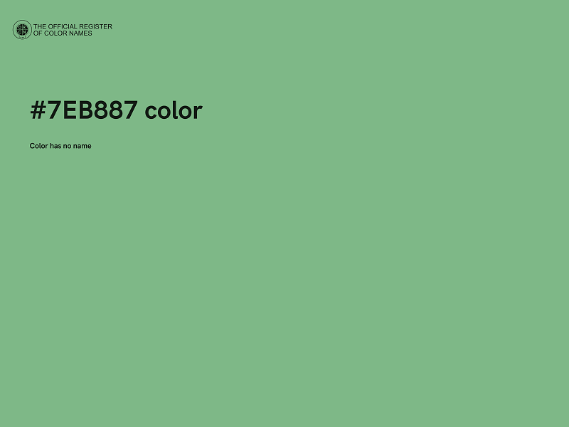 #7EB887 color image