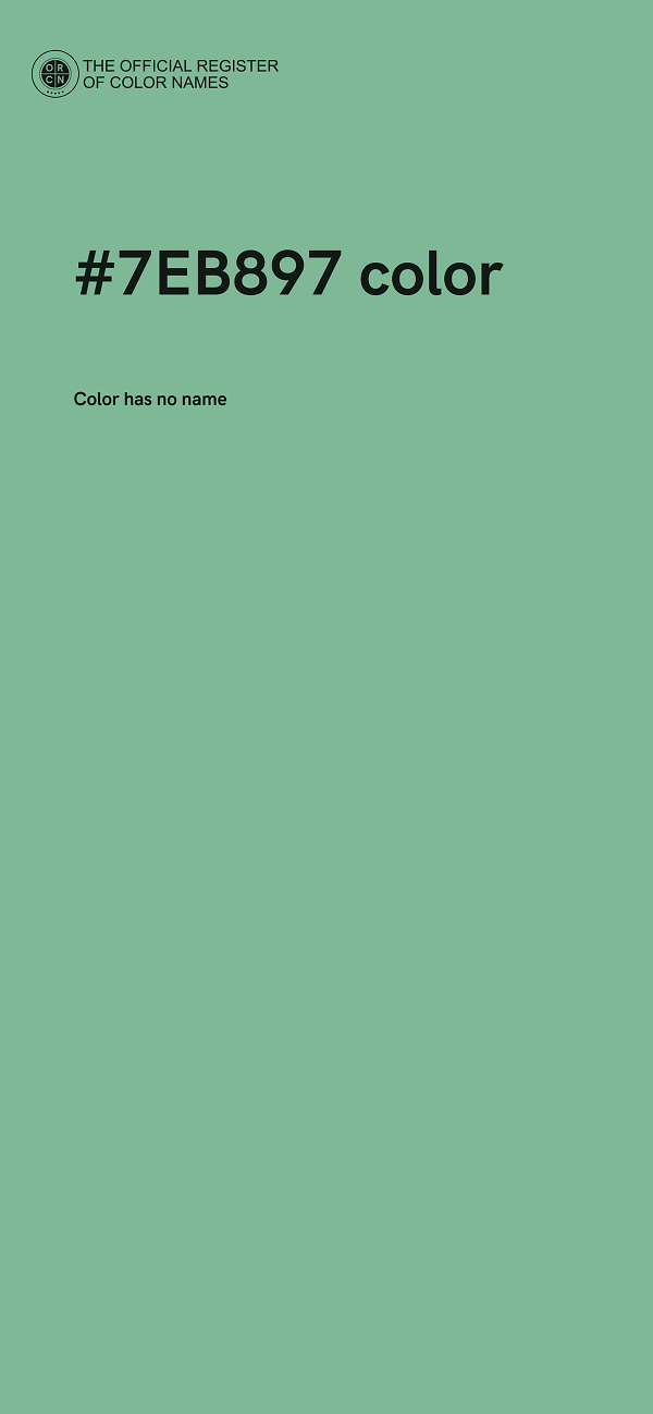 #7EB897 color image