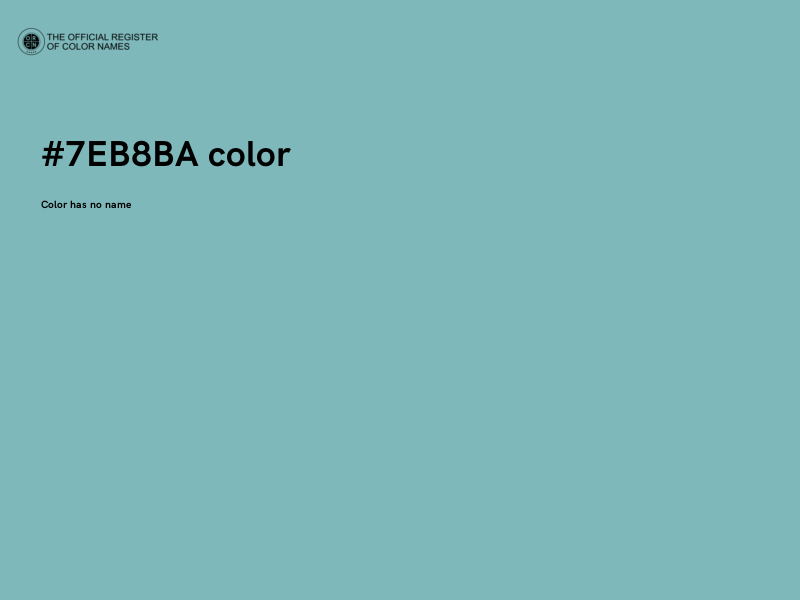 #7EB8BA color image
