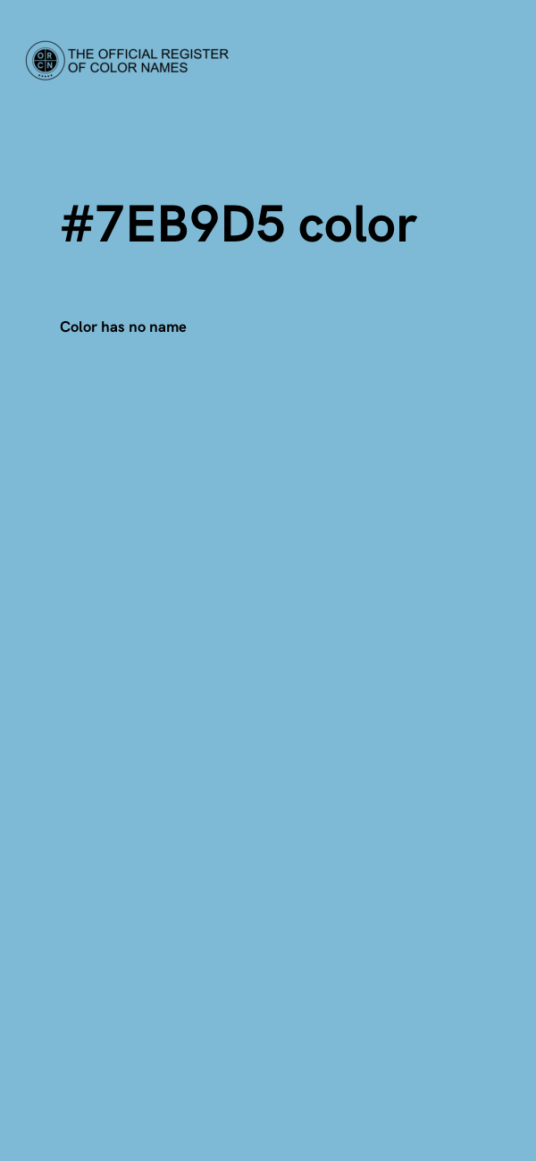 #7EB9D5 color image