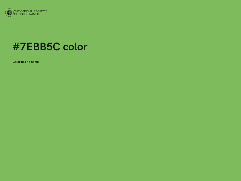 #7EBB5C color image