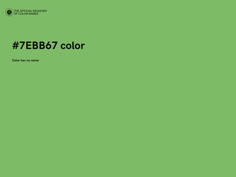 #7EBB67 color image