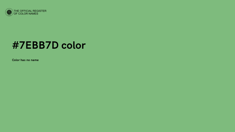 #7EBB7D color image
