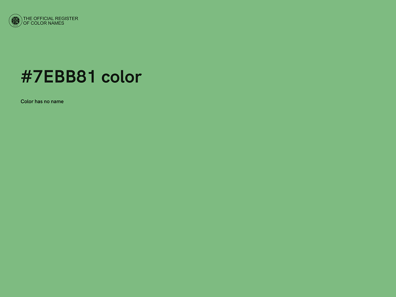 #7EBB81 color image