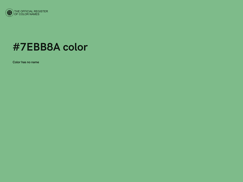 #7EBB8A color image