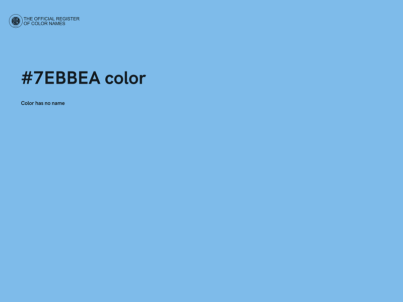 #7EBBEA color image