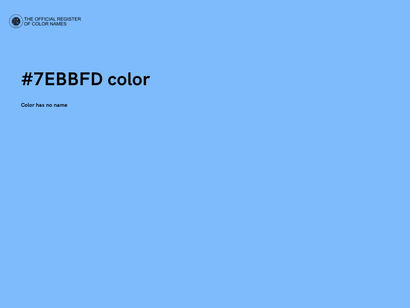 #7EBBFD color image