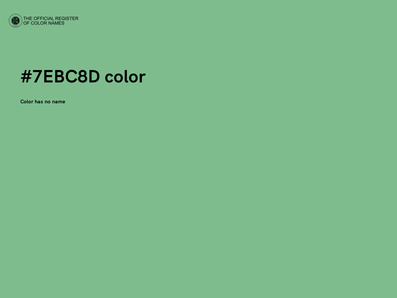 #7EBC8D color image