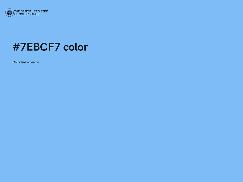 #7EBCF7 color image