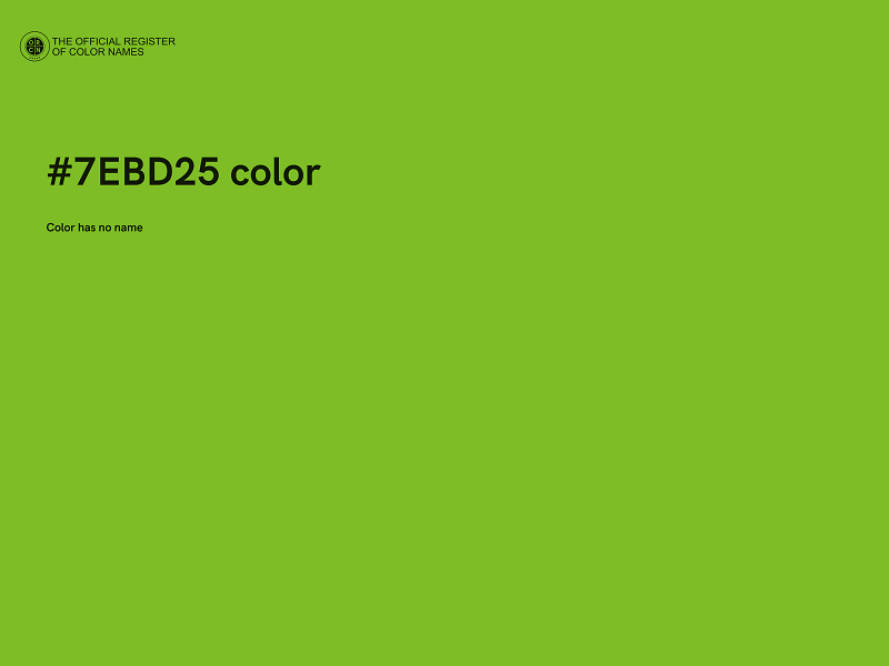 #7EBD25 color image