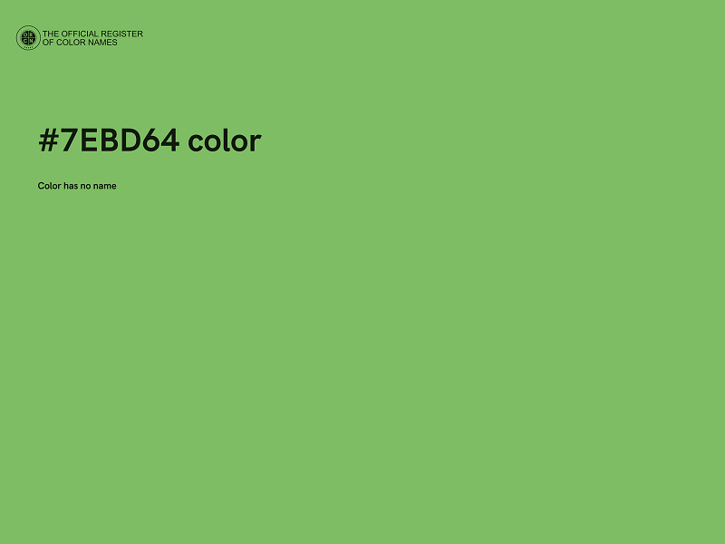 #7EBD64 color image