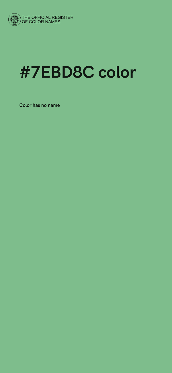 #7EBD8C color image