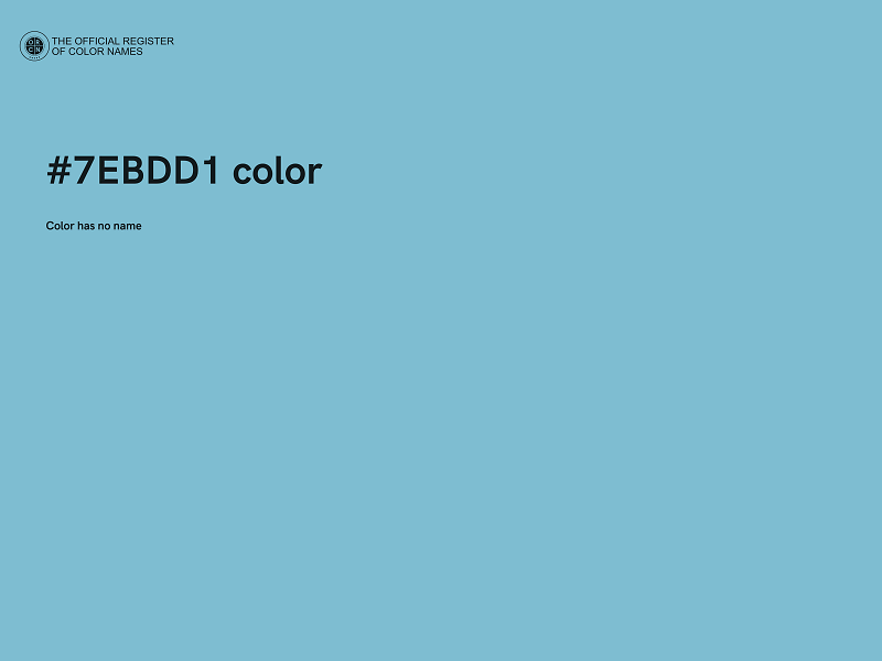 #7EBDD1 color image