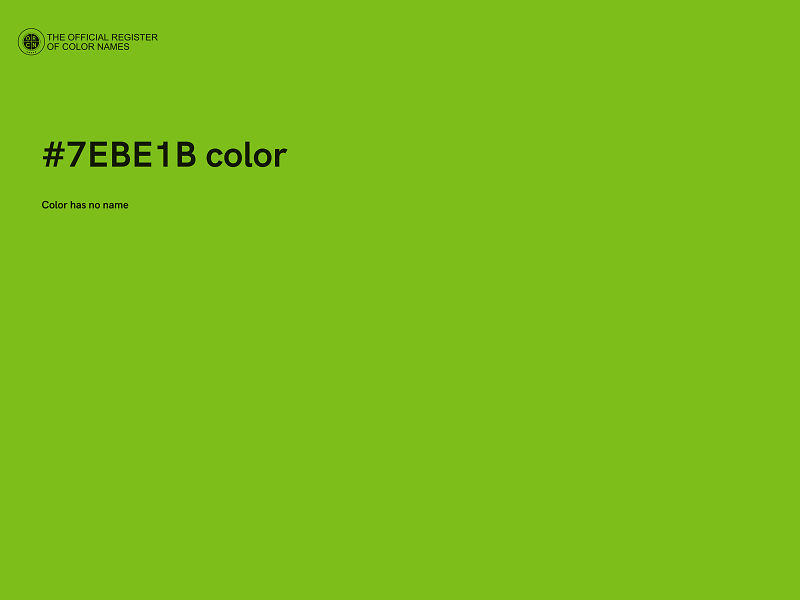 #7EBE1B color image