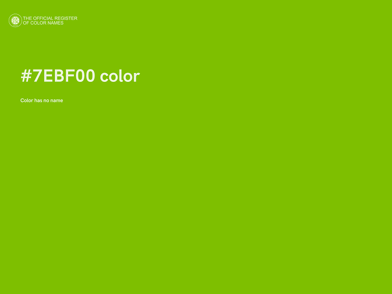 #7EBF00 color image