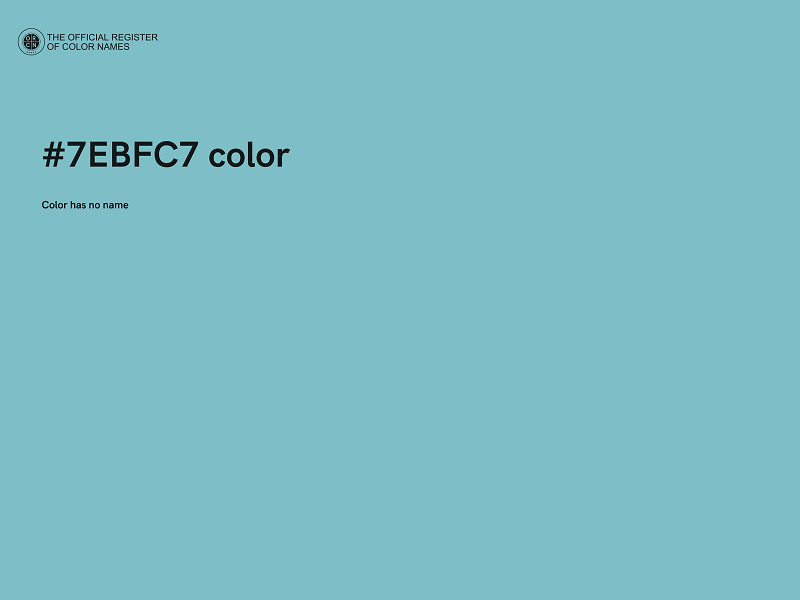 #7EBFC7 color image