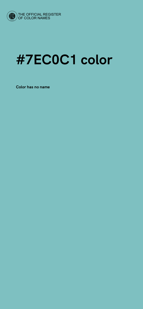 #7EC0C1 color image