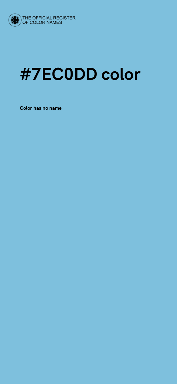 #7EC0DD color image