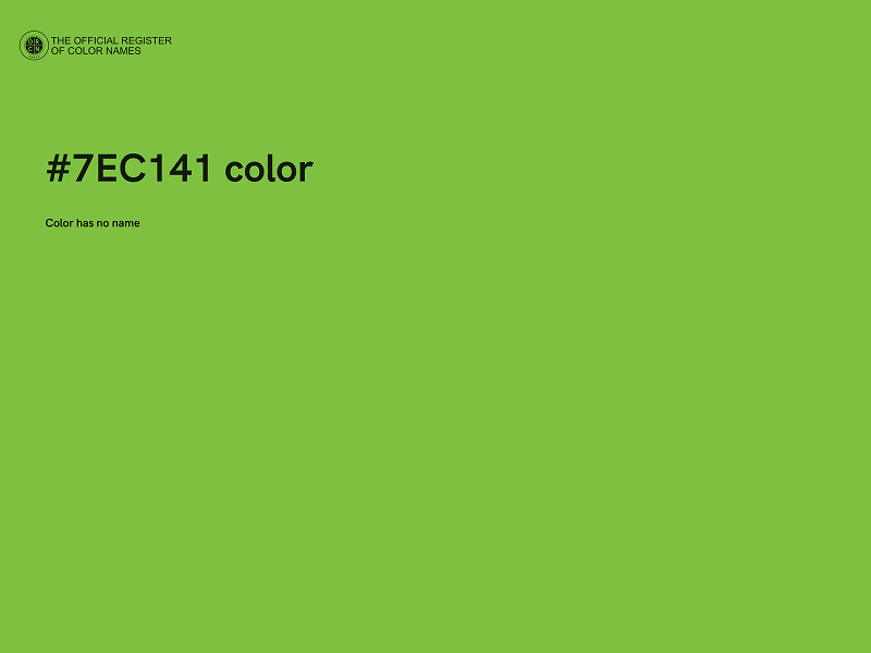 #7EC141 color image