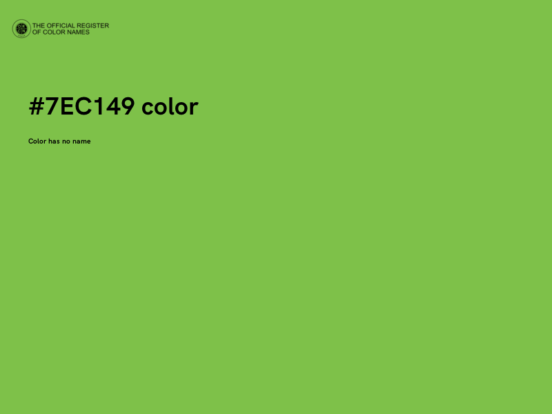 #7EC149 color image