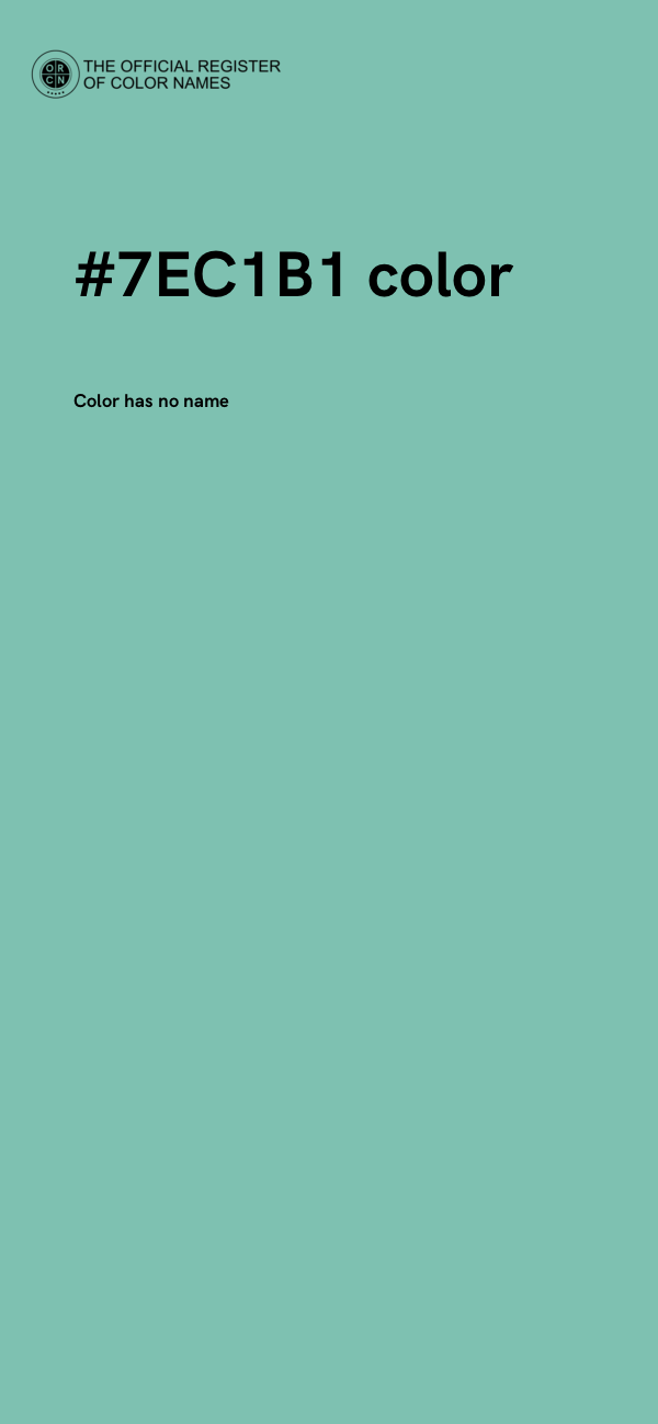 #7EC1B1 color image