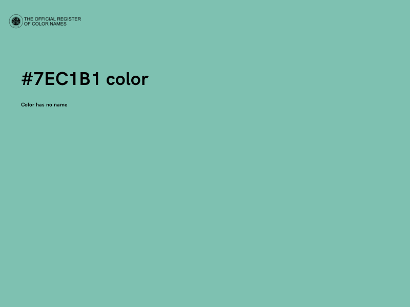 #7EC1B1 color image