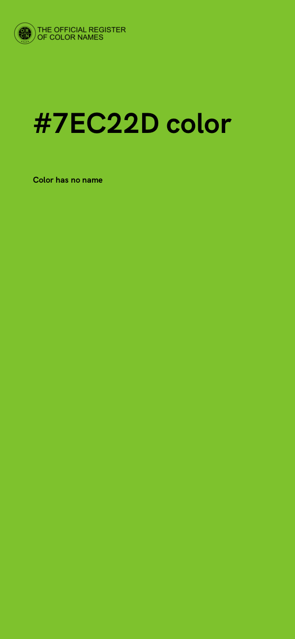#7EC22D color image