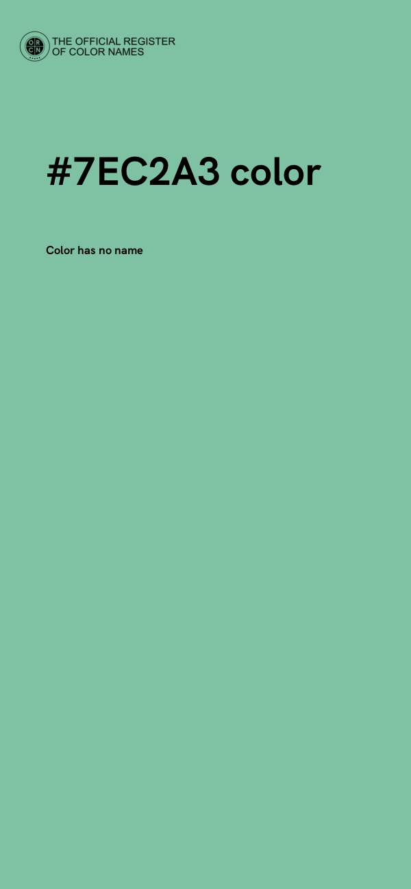 #7EC2A3 color image