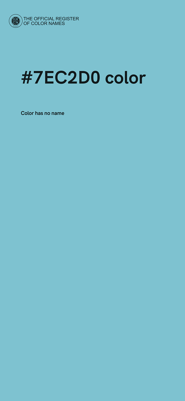 #7EC2D0 color image