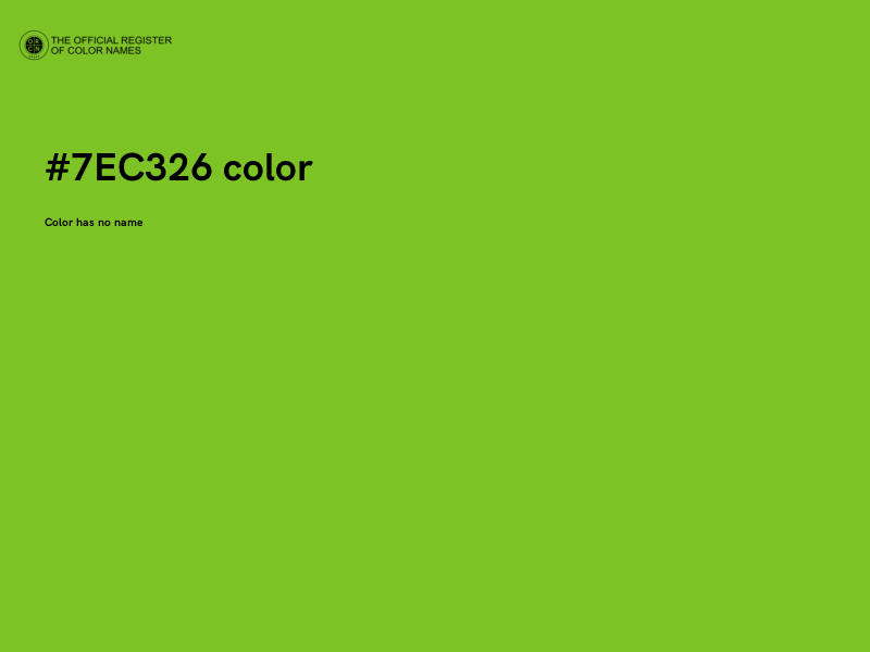 #7EC326 color image
