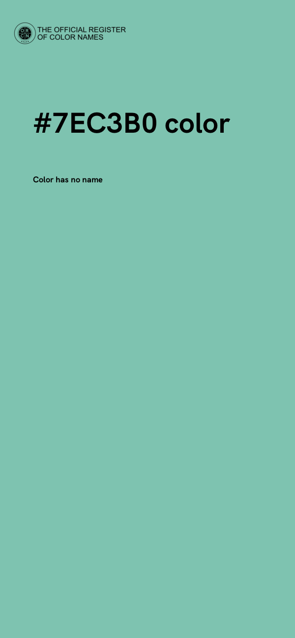 #7EC3B0 color image