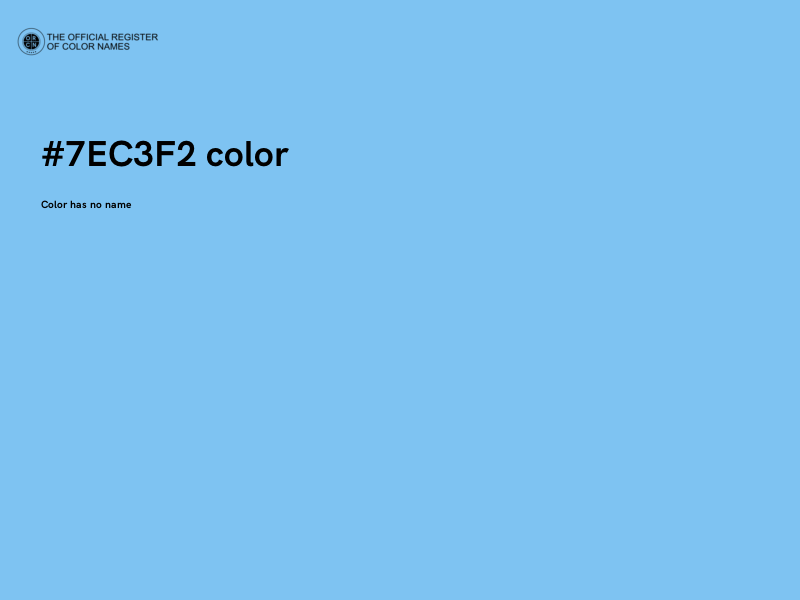 #7EC3F2 color image