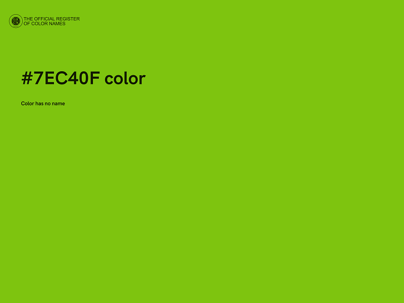 #7EC40F color image