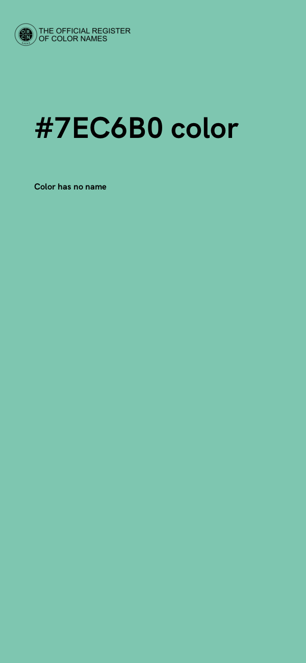 #7EC6B0 color image