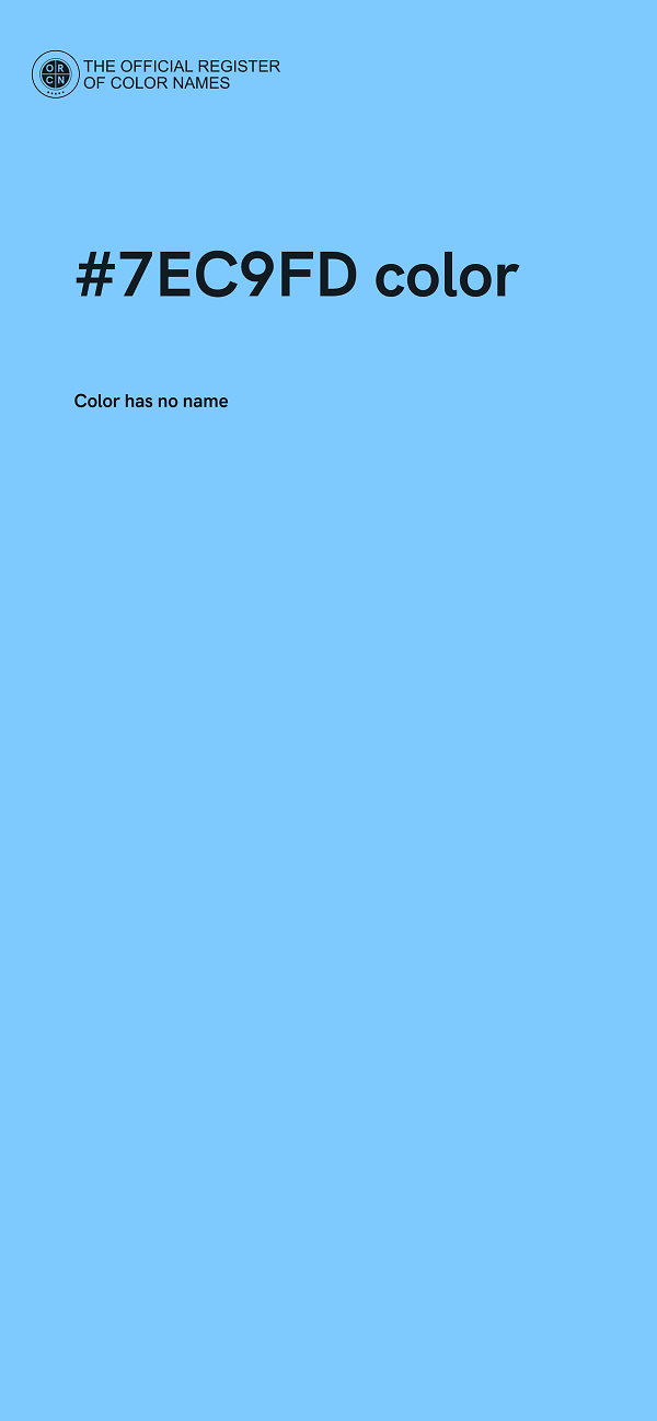 #7EC9FD color image