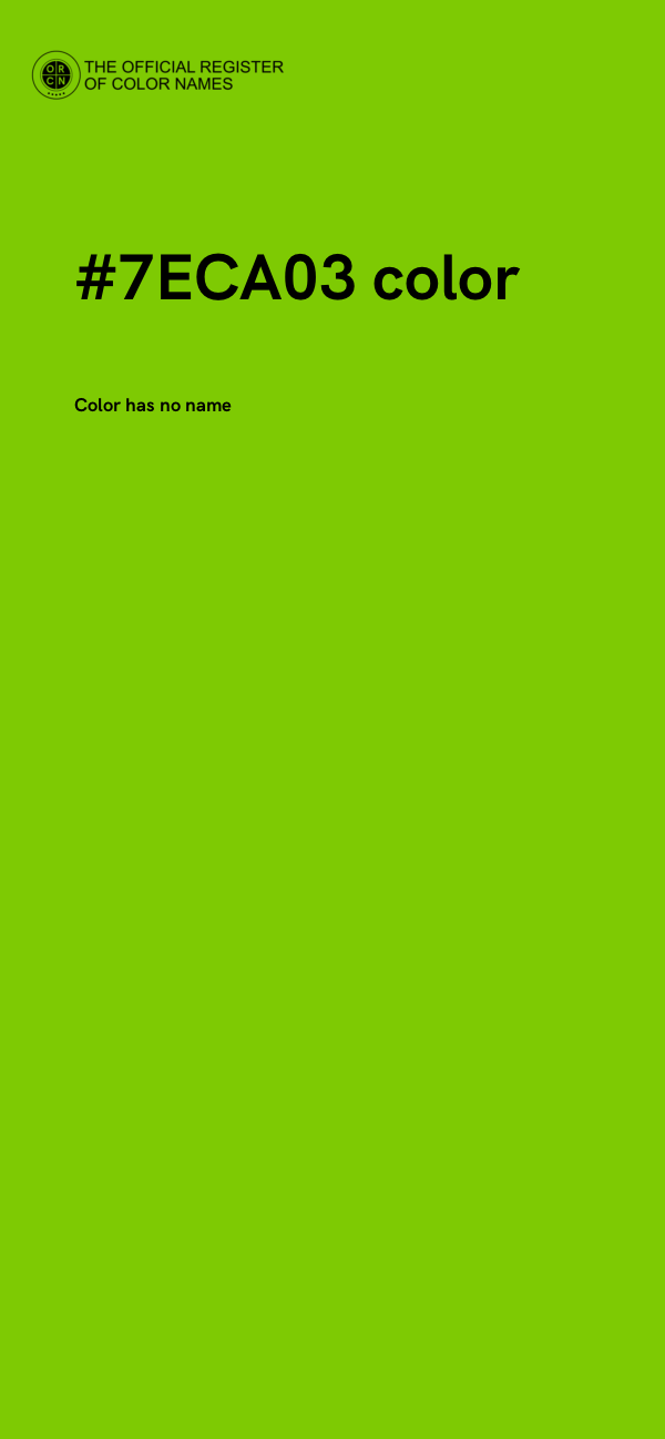 #7ECA03 color image
