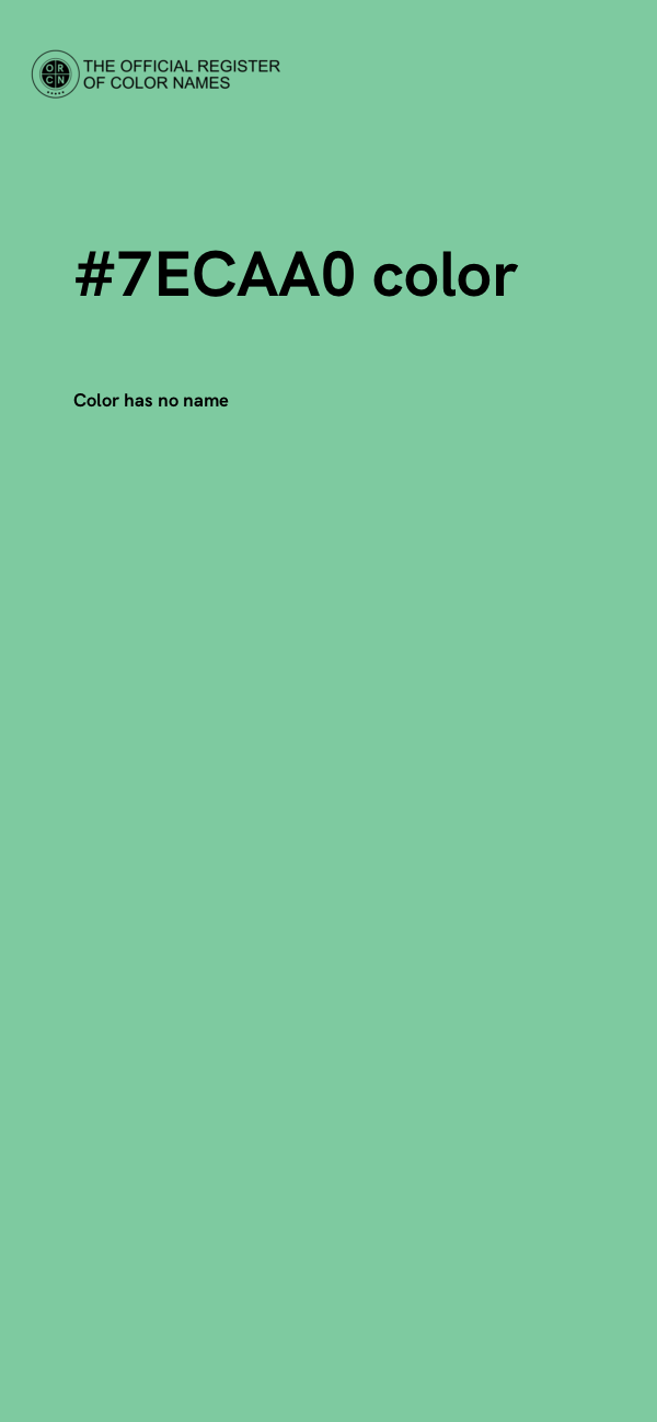 #7ECAA0 color image