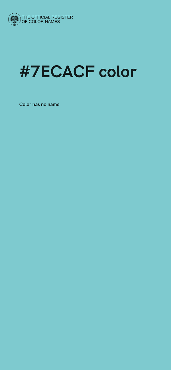 #7ECACF color image
