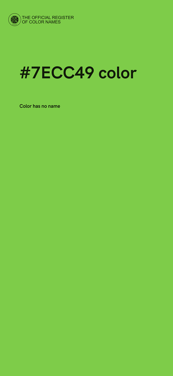 #7ECC49 color image